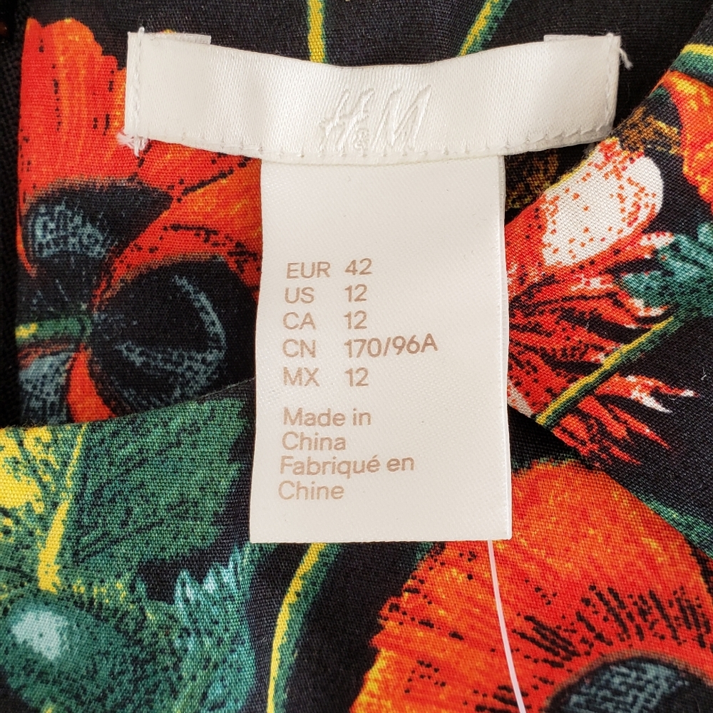 H&M Floral Print Blouse - 12 - Picture 3 of 9